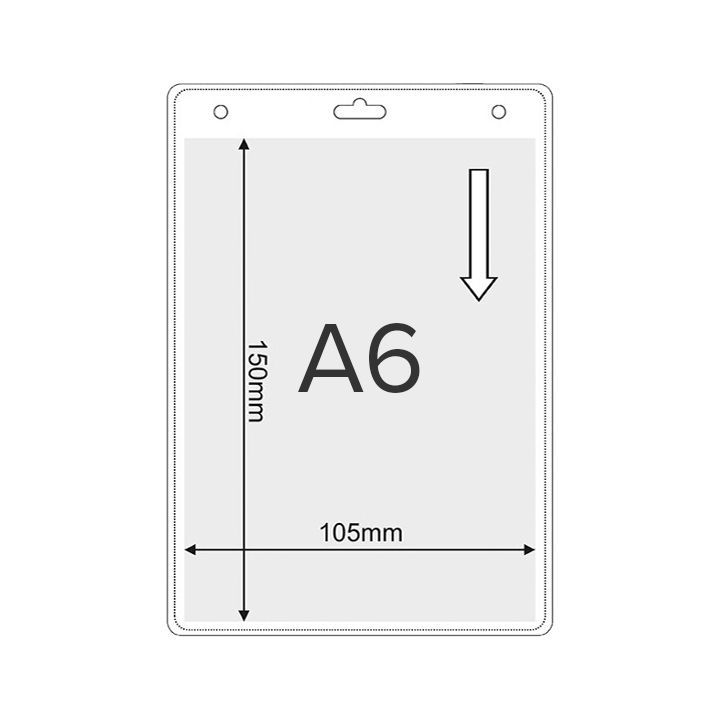 Porta acreditaciones A6 105 x 150 mm