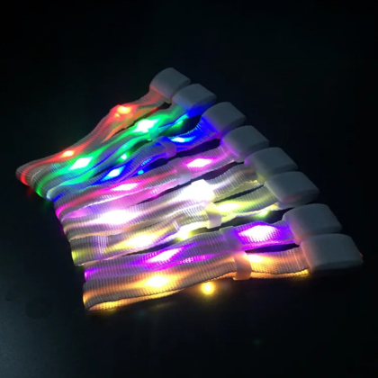 Pulseras Luminosas de 5 LEDs en Tela