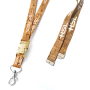 lanyards de Corcho + Clip de Seguridad y Clip Desmontable