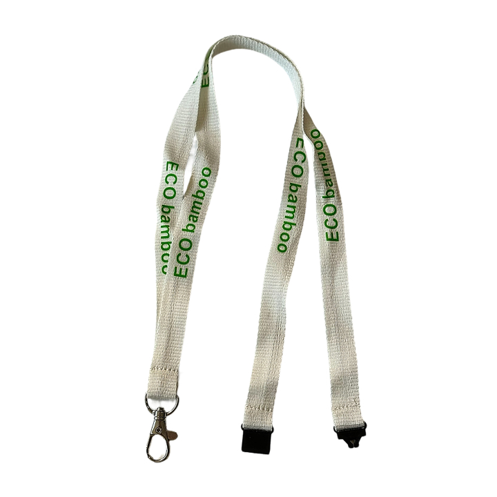 lanyards de Bambú + Clip de Seguridad