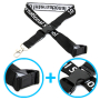 Lanyards bordados  + clip de seguridad y clip desmontable