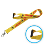 Lanyard poliester satinado + clip de seguridad