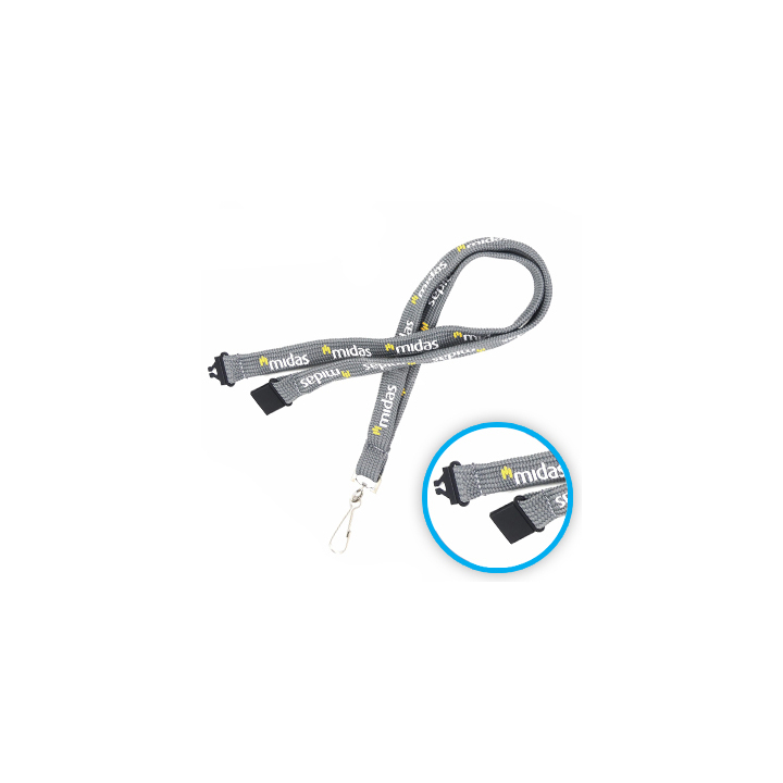 Lanyard Tubular + clip de seguridad