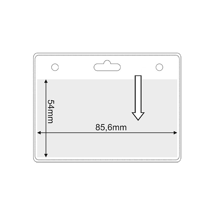 porta acreditaciones 85,6 x 54 mm