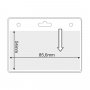 porta acreditaciones 85,6 x 54 mm